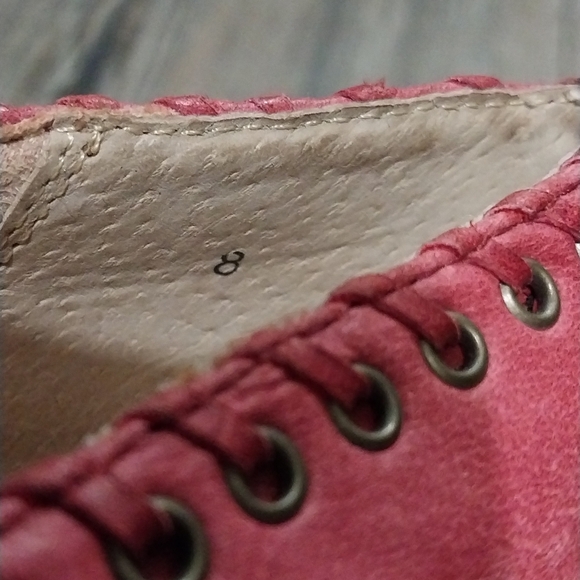 Seychelles Leather Platform Heels Shoes  Womens 8 Peep Toe Wedges - Picture 8 of 10